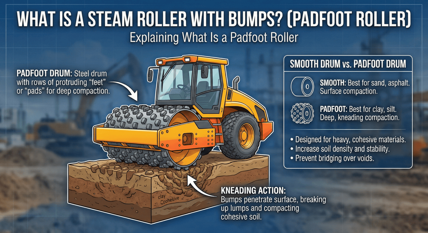 - Machinery Asia What Is a Steam Roller with Bumps