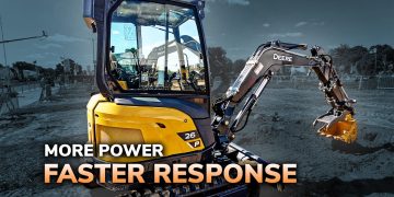 Deere updates 17 & 26 P-Tier excavators