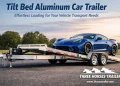 Tilt Mattress Aluminum Automobile Trailer Defined for Actual International Automobile Hauling Tilt Mattress Aluminum Automobile Trailer Defined for Actual International Automobile Hauling