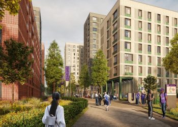 Manchester campus blocks cross Gateway 2 Manchester campus blocks cross Gateway 2