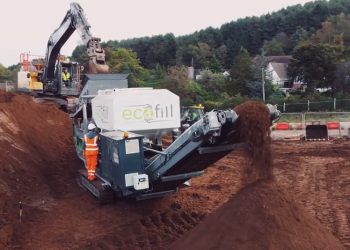 Area-builder converts soil to mixture