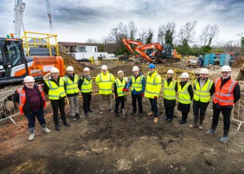 Flooring breaking for Weybridge well being centre