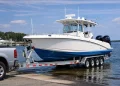 30 toes Boat Trailer for Heavy Offshore Boats and Freeway Towing