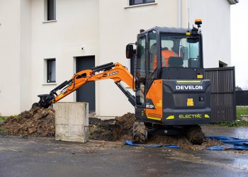 Develon unveils new electrical mini-excavator