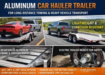 Aluminum Automobile Hauler Trailer for Lengthy Distance Towing and Heavy Automobile Delivery