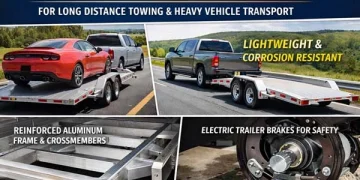 Aluminum Automobile Hauler Trailer for Lengthy Distance Towing and Heavy Automobile Delivery