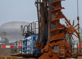 HS2 Curzon Boulevard piling completes HS2 Curzon Boulevard piling completes