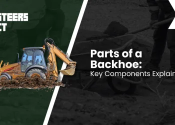 Portions of a Backhoe Loader