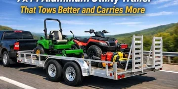 7×14 Aluminum Software Trailer Tandem Axle for Heavy Lots