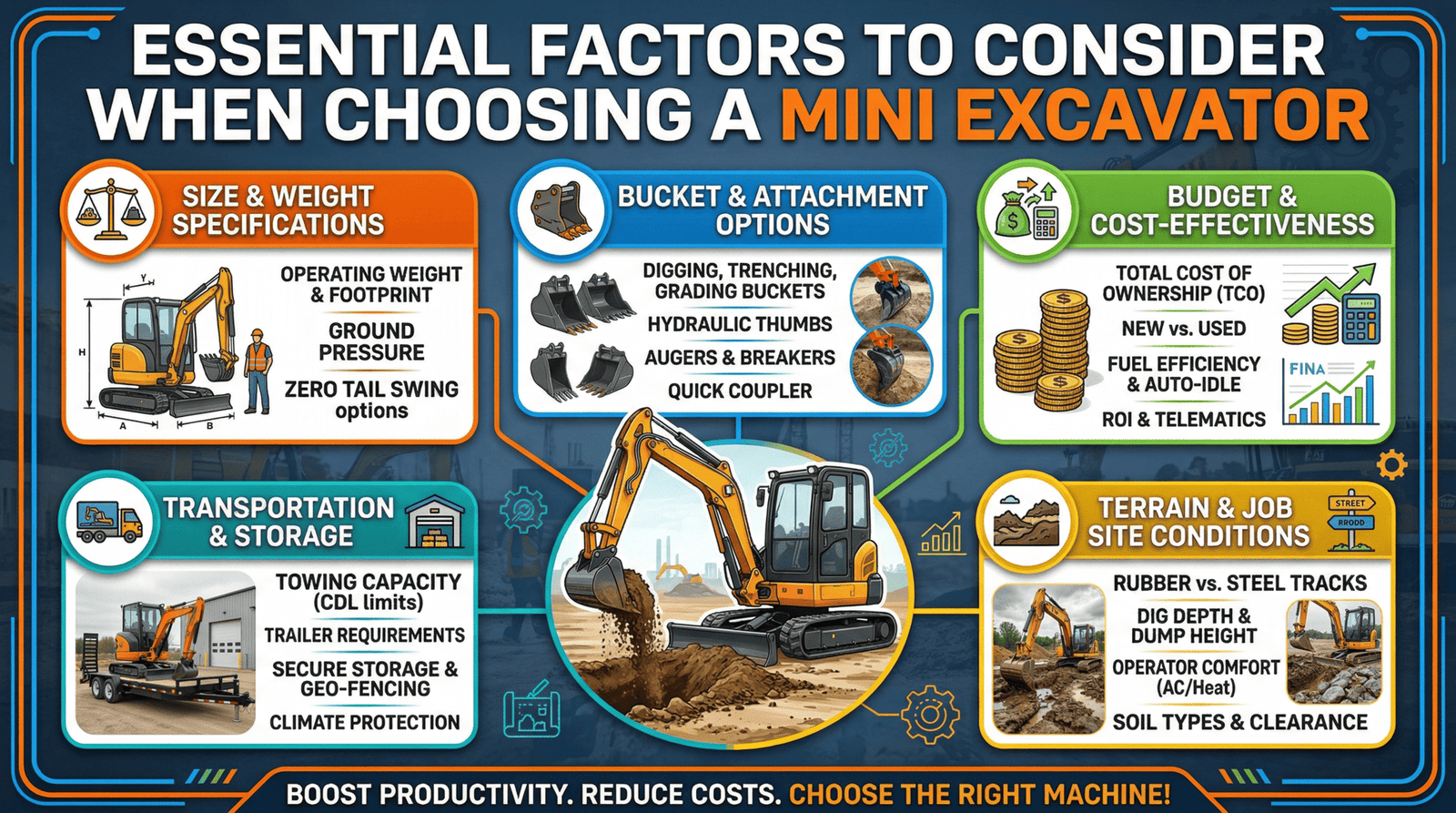 Important Elements to Imagine When Opting for a Mini Excavator