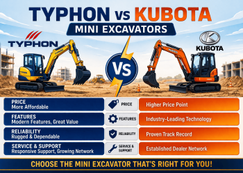 Typhon vs Kubota Mini Excavators: Options, Pricing & Highest Use Circumstances