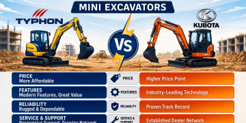 Typhon vs Kubota Mini Excavators: Options, Pricing & Best possible Use Instances