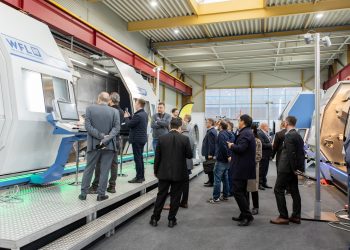 Generation assembly at WFL: Business guests from the steel slicing business enjoy innovation up shut Generation assembly at WFL: Business guests from the steel slicing business enjoy innovation up shut