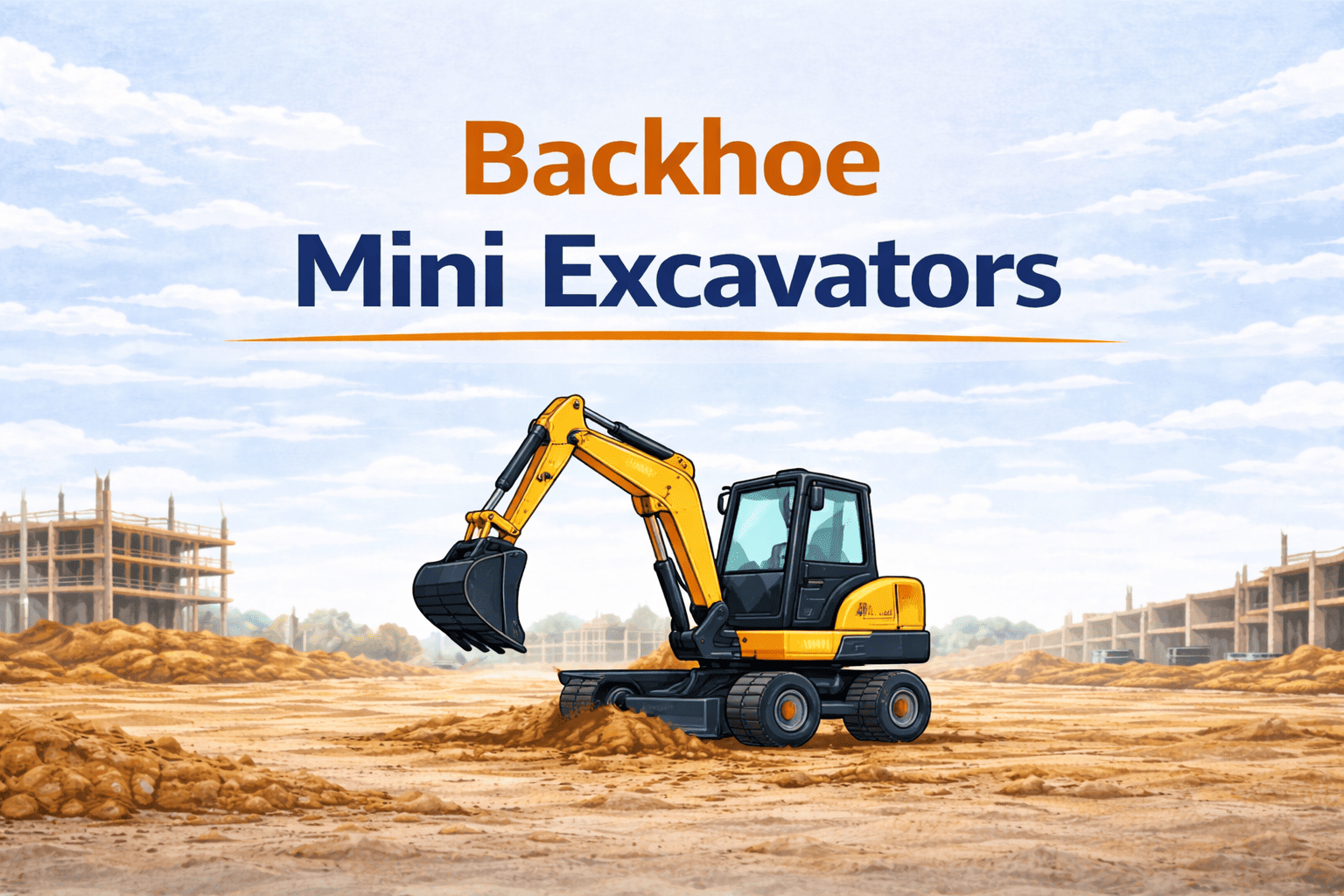 The Mini Excavator: Everything You Need To Know - Machinery Asia Backhoe Mini Excavators