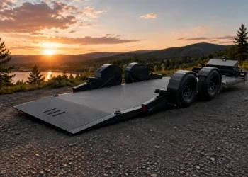 Drop Deck Automobile Trailer for Higher Loading and More secure Towing