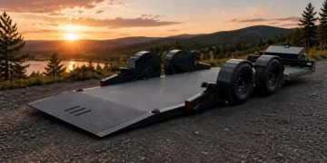 Drop Deck Automobile Trailer for Higher Loading and More secure Towing