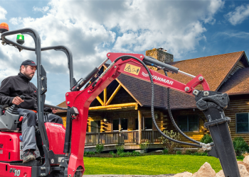 New mini excavator from Yanmar simply 740mm huge