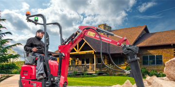 New mini excavator from Yanmar simply 740mm huge