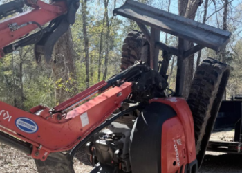 Operator injured after gadget overturns