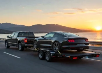 Towing a Automotive on a Trailer Safely and Appropriately