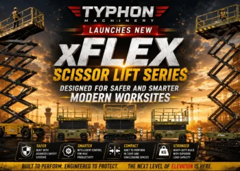 TYPHON Machinery Launches New xFlex Scissor Lift Series Designed for Safer and Smarter Modern Worksites