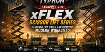 TYPHON Machinery Launches New xFlex Scissor Lift Series Designed for Safer and Smarter Modern Worksites