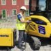Komatsu extends electrical mini excavator vary with PC26E-6