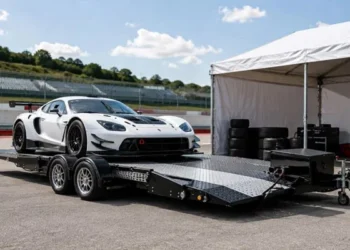 Customized Low Chassis Race Automobile Trailers