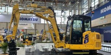 Komatsu introduces the PW75MR-5 wheeled midi excavator