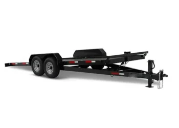 How Does a Tilt Mattress Automotive Hauler Trailer Load Low Automobiles?