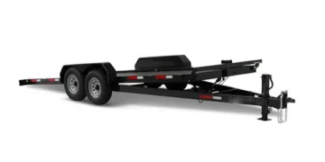 How Does a Tilt Mattress Automotive Hauler Trailer Load Low Automobiles?