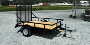 What Is the load of 5×8 application trailer When Loaded?