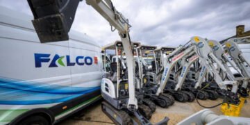 Falco Development In UK Takes Supply of 15 Takeuchi Electrical Mini Excavators