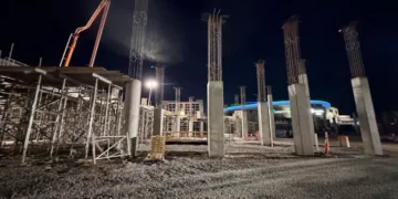 Flintco-Mortenson JV starts concrete deck at 0M Oklahoma Town NBA area